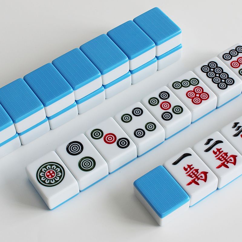 麻将牌家用手搓大号108张四|广东136张麻将464442mm40中号
